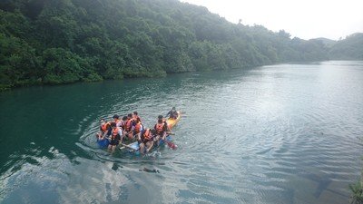 Raft Building in River 1